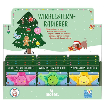 Kerst spinner gum ster