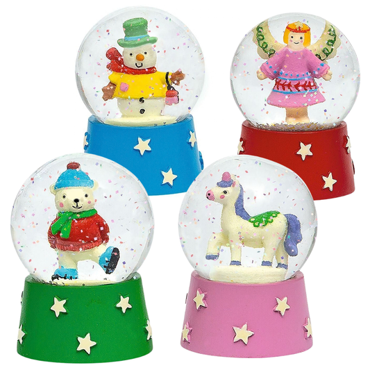 Glow in the dark sneeuwbal - Kerst thema