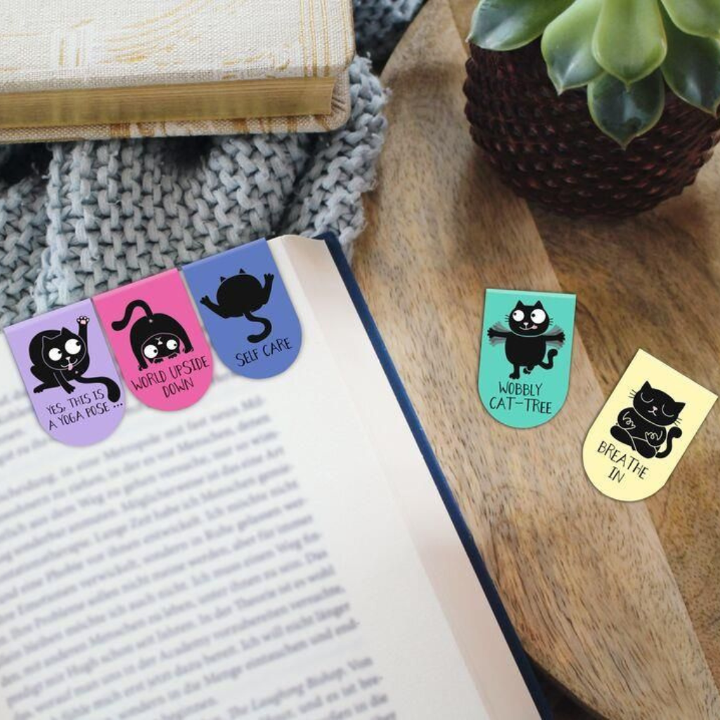 Ed The Cat - Magnetische bladwijzer set van 7