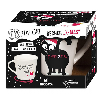 Ed the cat yoga Mok - Kerst