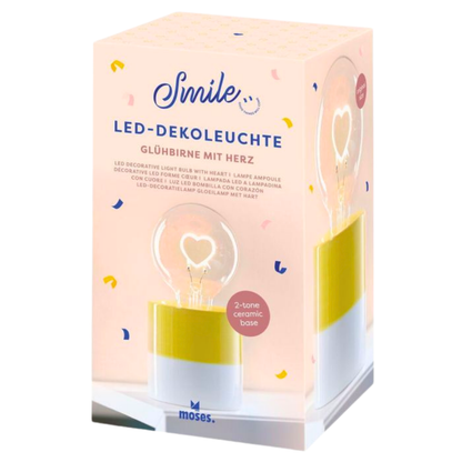 Smile LED deco gloeilamp hart