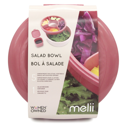Melii Bento Saladebox met 5 compartimenten en dressingpotje