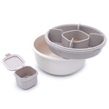 Melii Bento Saladebox met 5 compartimenten en dressingpotje