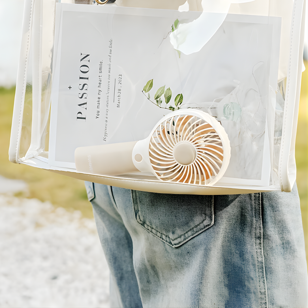 Draagbare mini ventilator multicolor