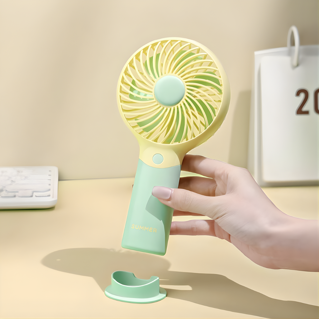 Draagbare mini ventilator multicolor