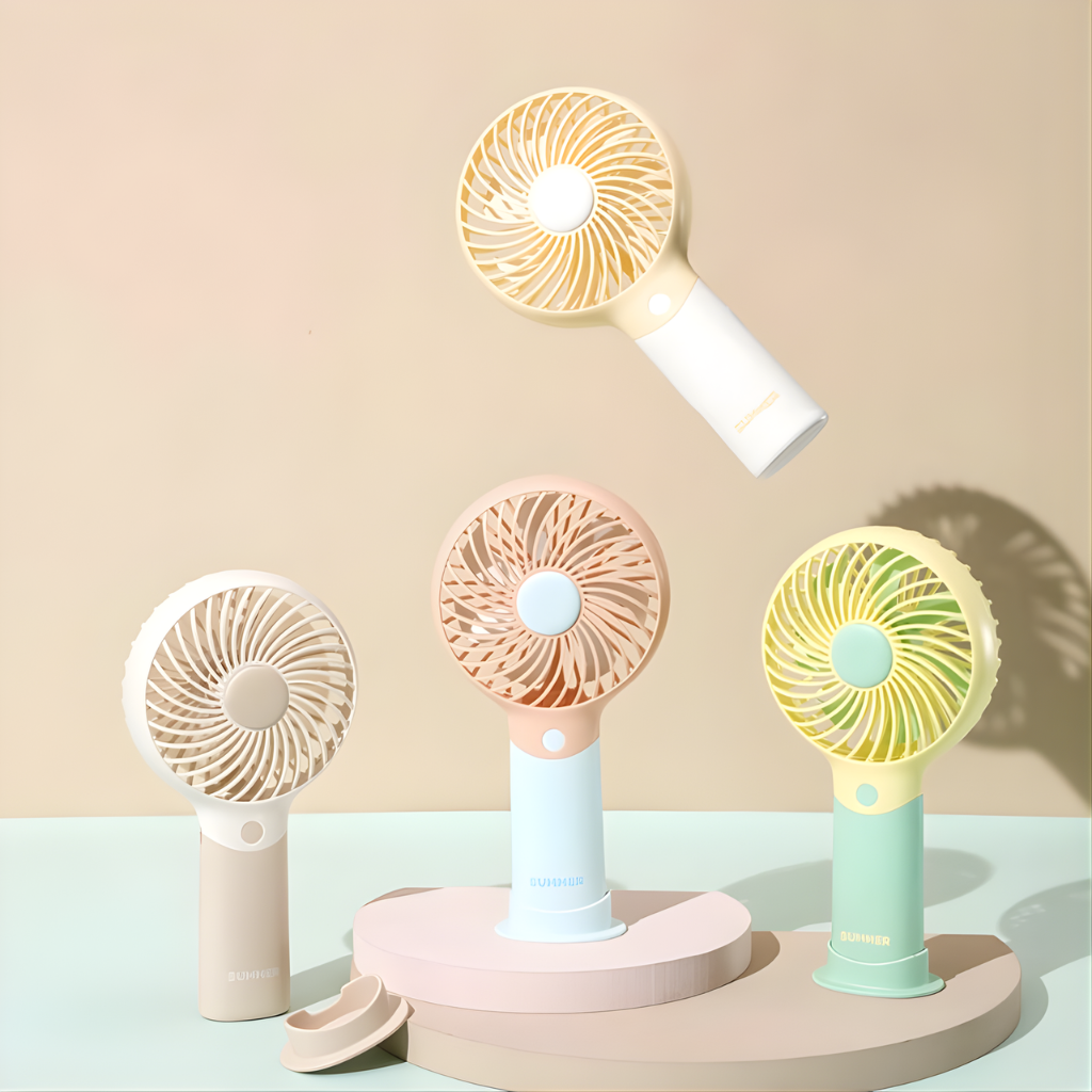 Draagbare mini ventilator multicolor