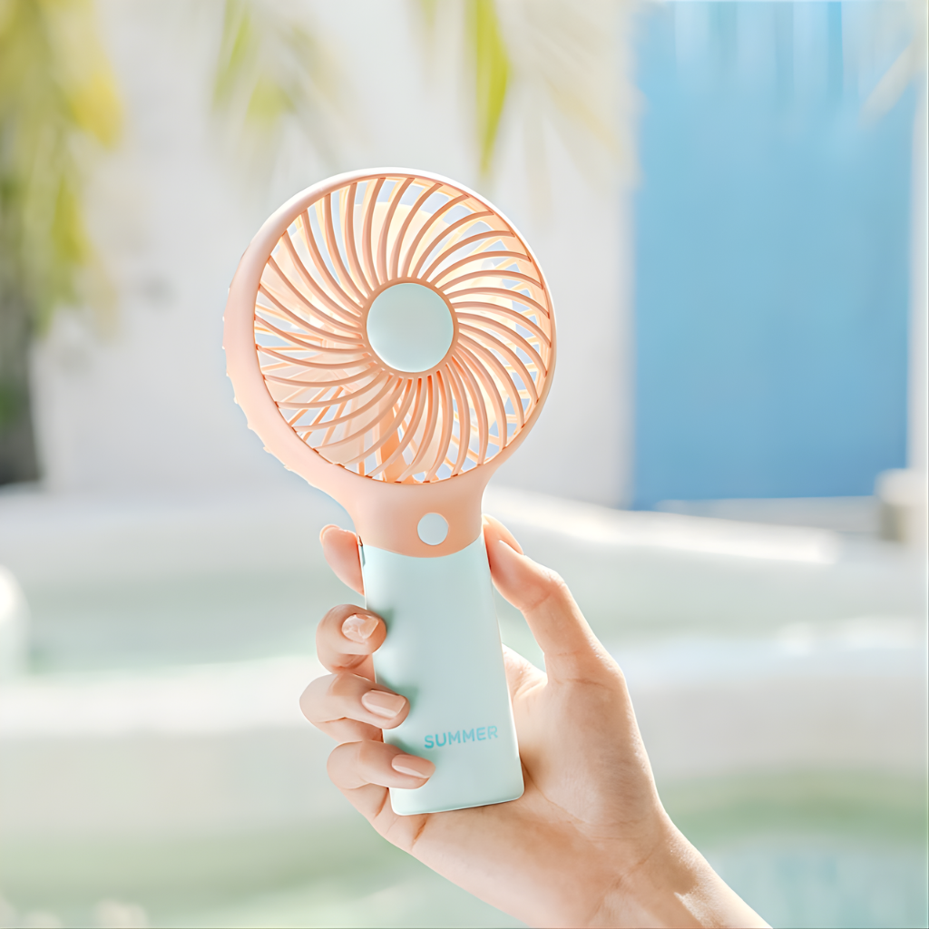 Draagbare mini ventilator multicolor