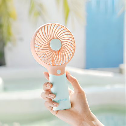 Draagbare mini ventilator multicolor