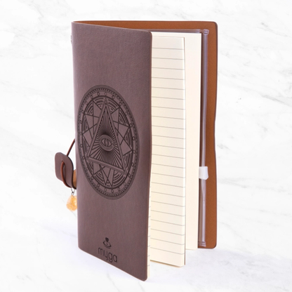 Notitieboek met edelsteen en navulbare pagina's