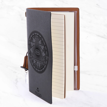 Notitieboek met edelsteen en navulbare pagina's