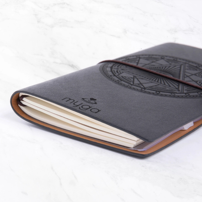 Notitieboek met edelsteen en navulbare pagina's