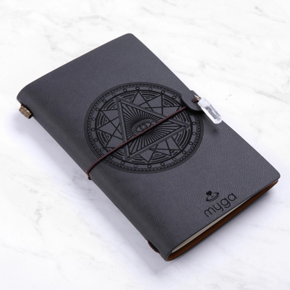 Notitieboek met edelsteen en navulbare pagina's