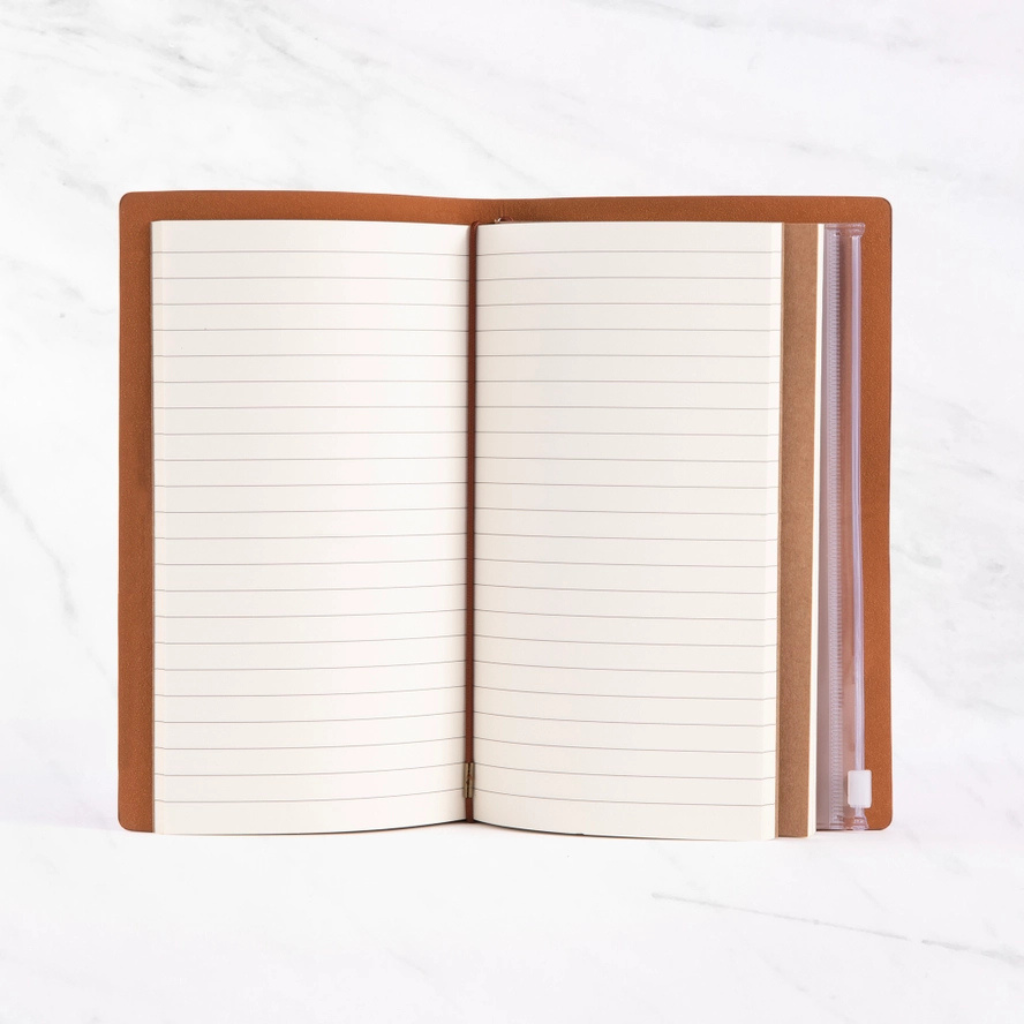 Notitieboek met edelsteen en navulbare pagina's