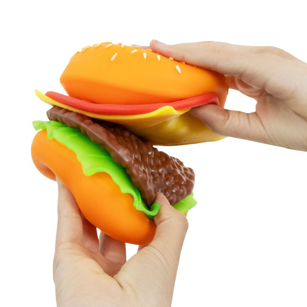 The Big Squij - Peel & Stack Burger Squishy - 12,5 cm