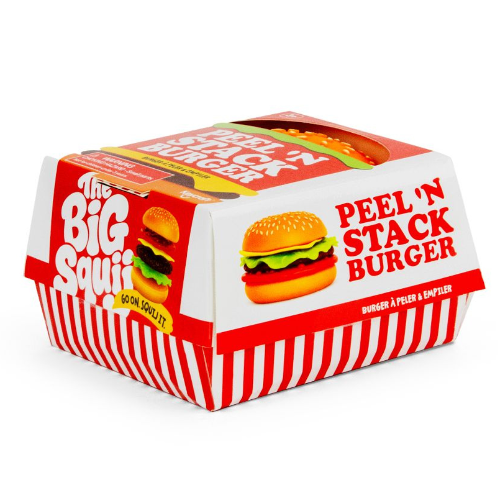 The Big Squij - Peel & Stack Burger Squishy - 12,5 cm