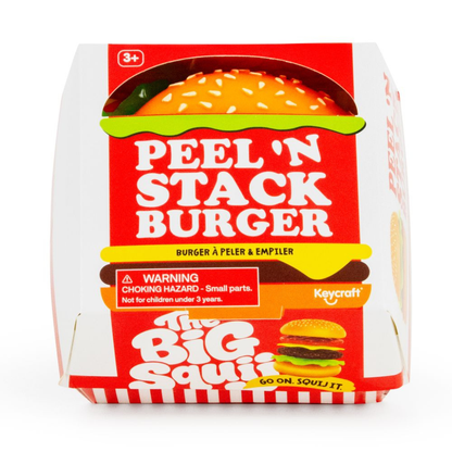 The Big Squij - Peel & Stack Burger Squishy - 12,5 cm