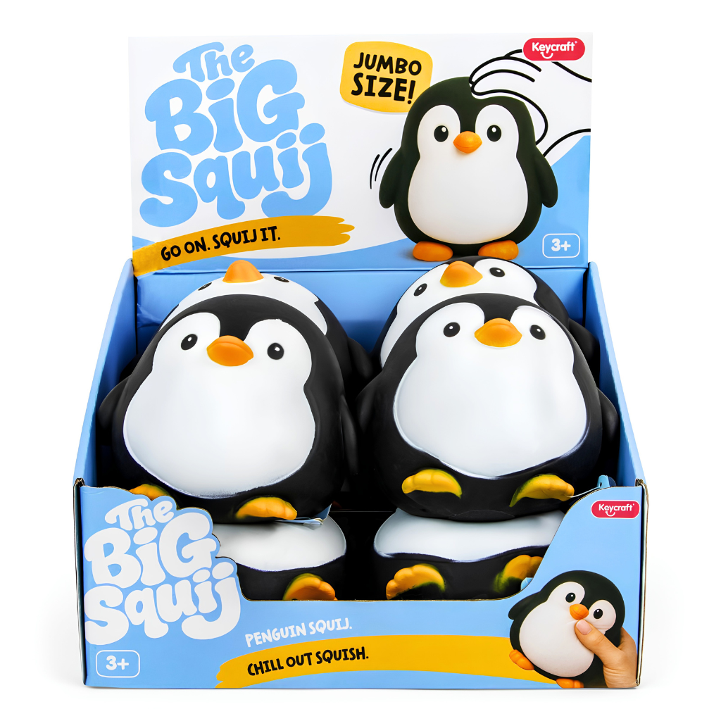 The Big Squij - Pinguïn Slow Rise Squishy - 15,5 cm