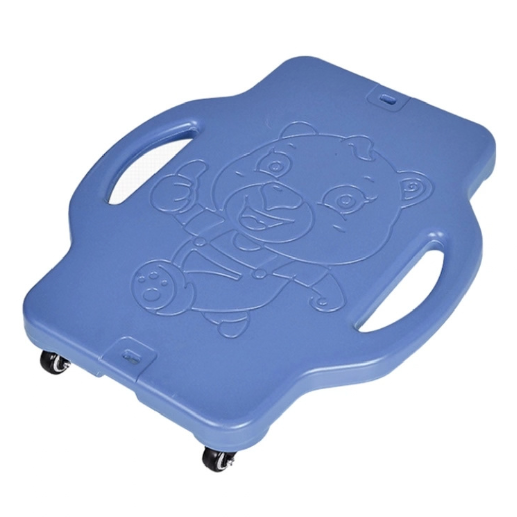 Plat scooterbord met handvaten voor kinderen