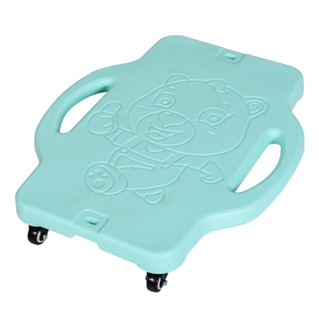 Plat scooterbord met handvaten voor kinderen