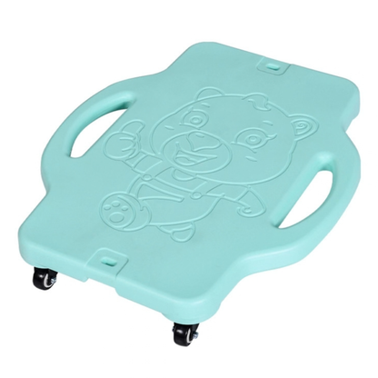 Plat scooterbord met handvaten voor kinderen