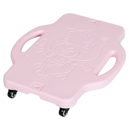 Plat scooterbord met handvaten voor kinderen