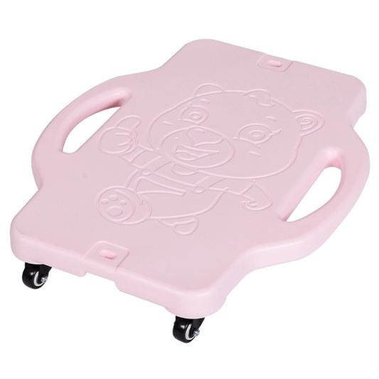 Plat scooterbord met handvaten voor kinderen