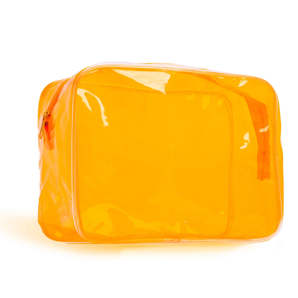 Neon transparante make-up tas