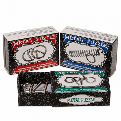 1+2 GRATIS - Metalen puzzel breinbreker