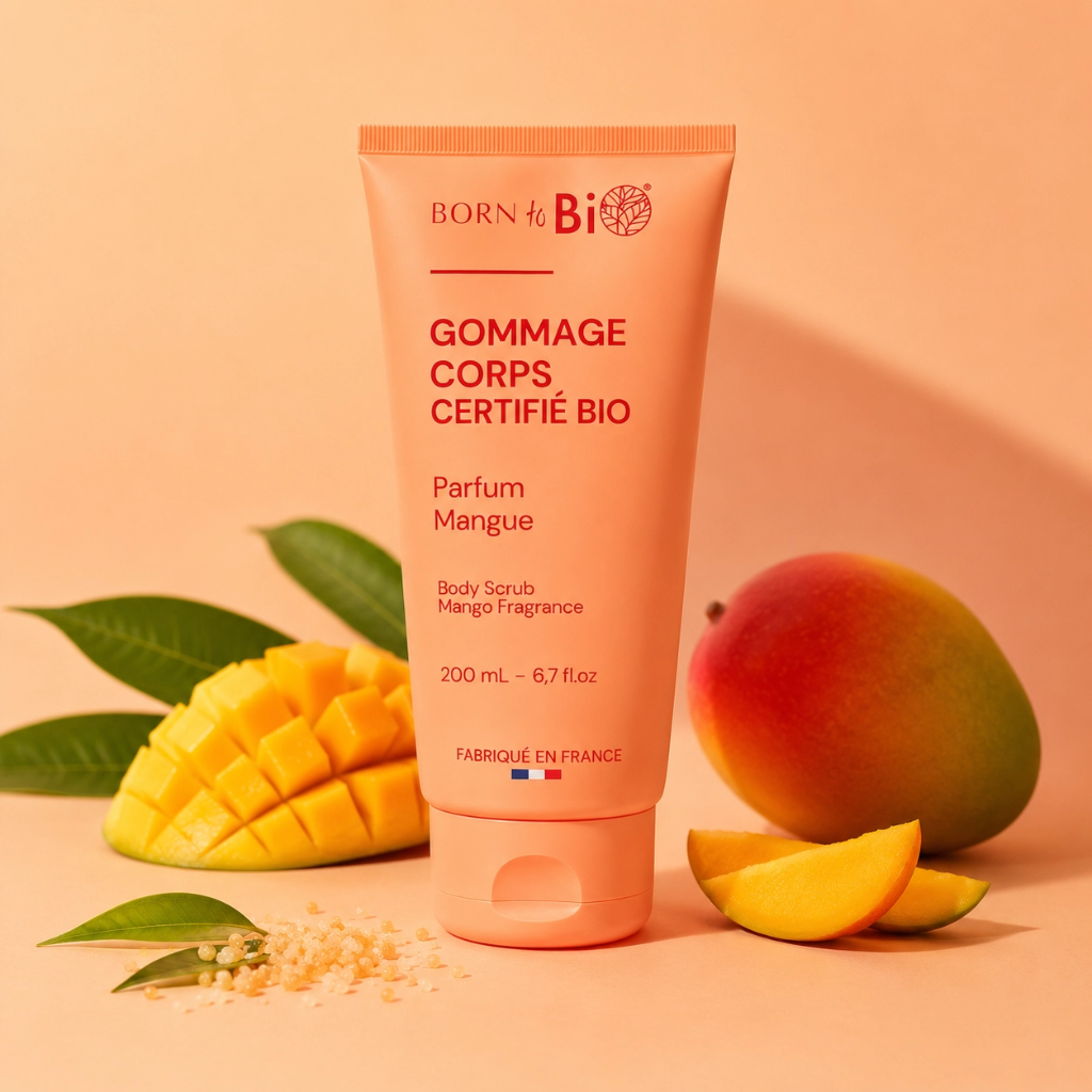 Biologische Bodyscrub met Mangogeur 200 ml