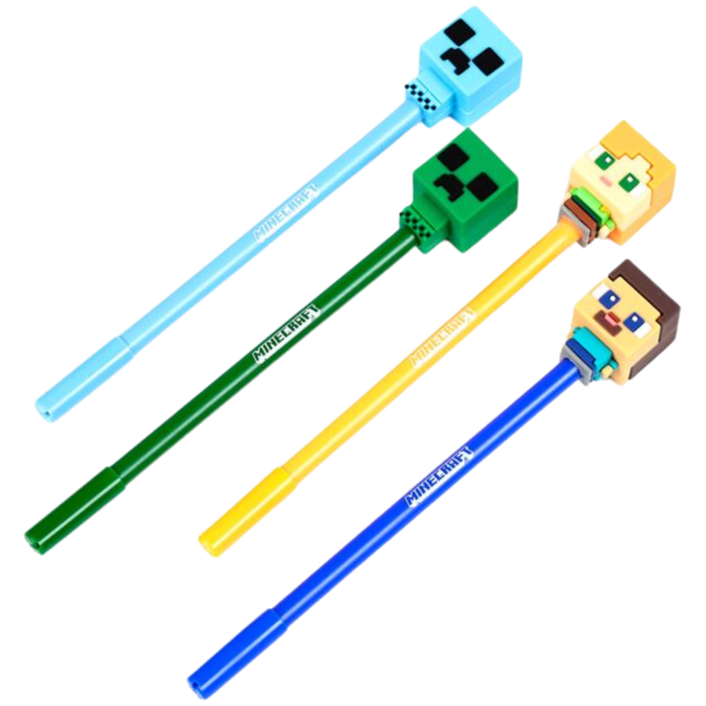 Set van 4 uitwisbare pennen - Minecraft