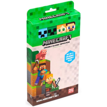 Set van 4 uitwisbare pennen - Minecraft