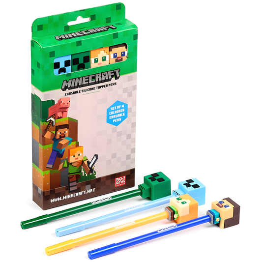 Set van 4 uitwisbare pennen - Minecraft