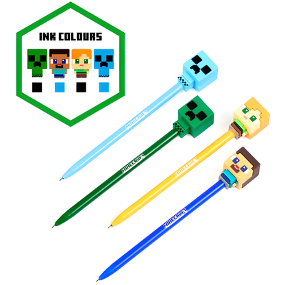 Set van 4 uitwisbare pennen - Minecraft