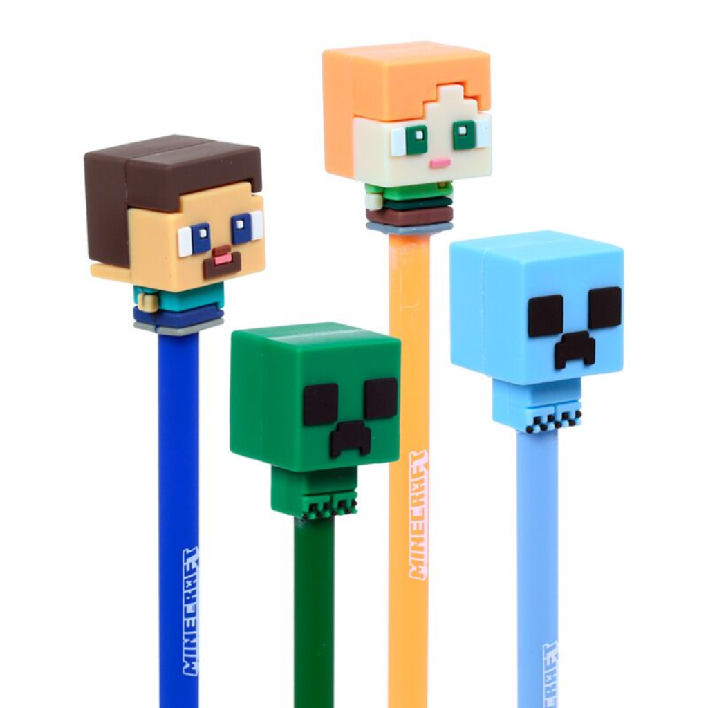 Set van 4 uitwisbare pennen - Minecraft