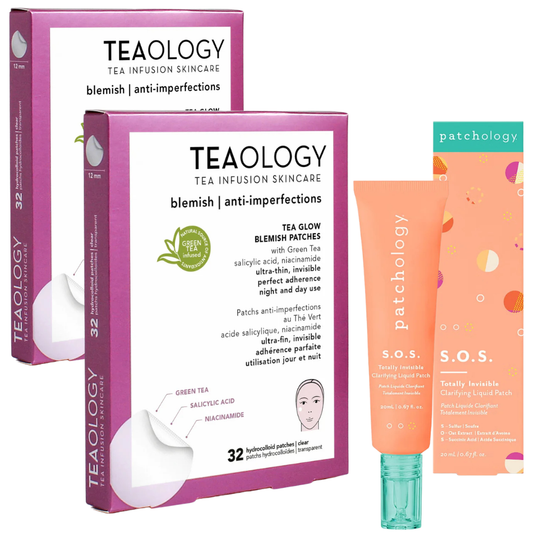 Patchology S.O.S. Puistjespatch Gel + 2x Tea Glow Patches (1+1 GRATIS)