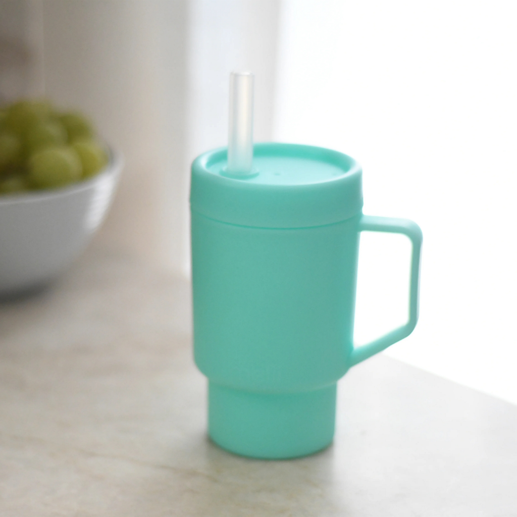 Melii - Plastic tumbler met rietje voor kinderen