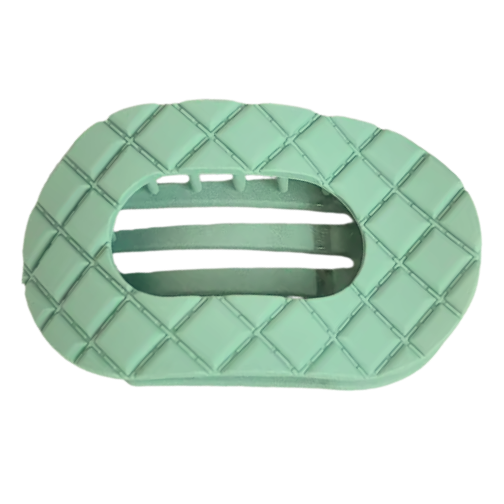 Haarclip plat met textuur