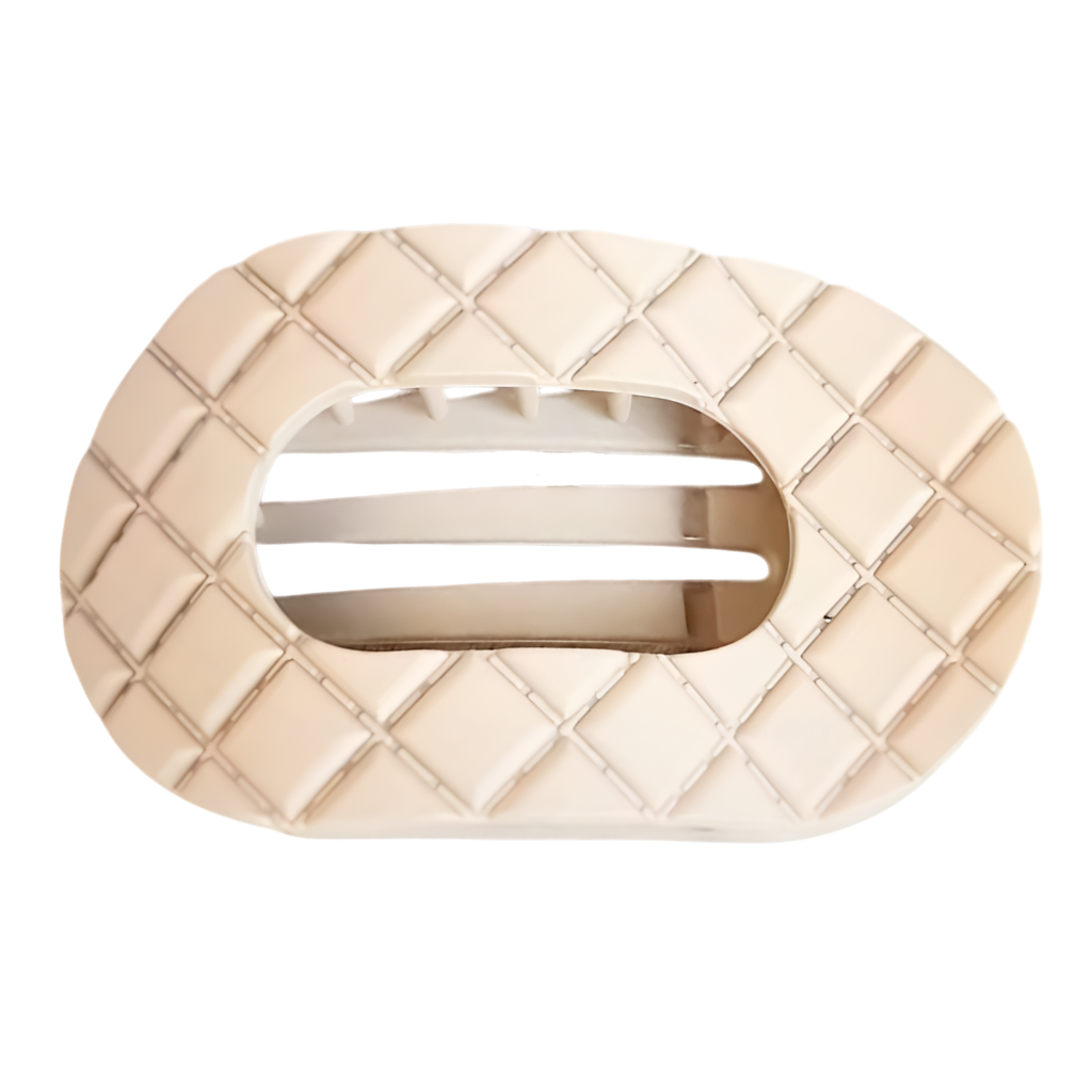 Haarclip plat met textuur