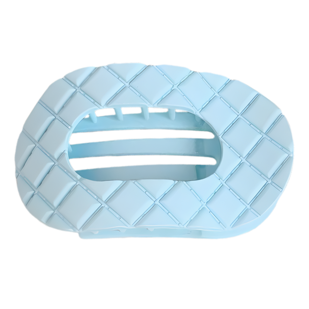 Haarclip plat met textuur