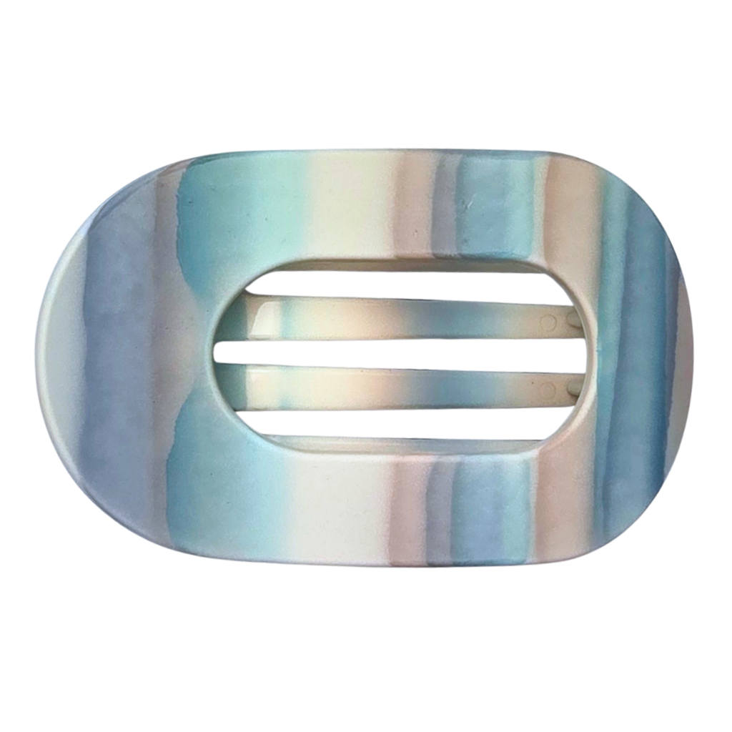 Haarclip plat met paint spots