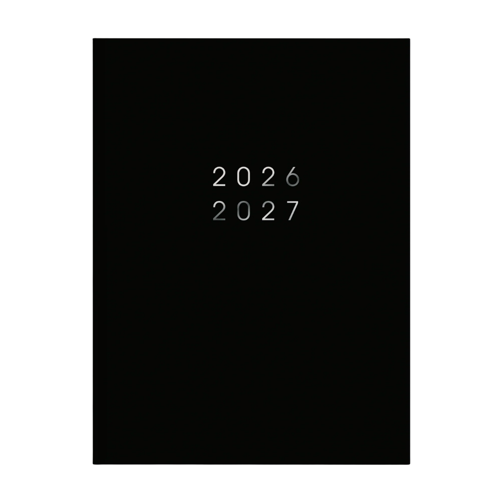 Pocket agenda 2026-2027 A6 Zwart