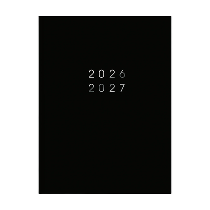 Pocket agenda 2026-2027 A6 Zwart