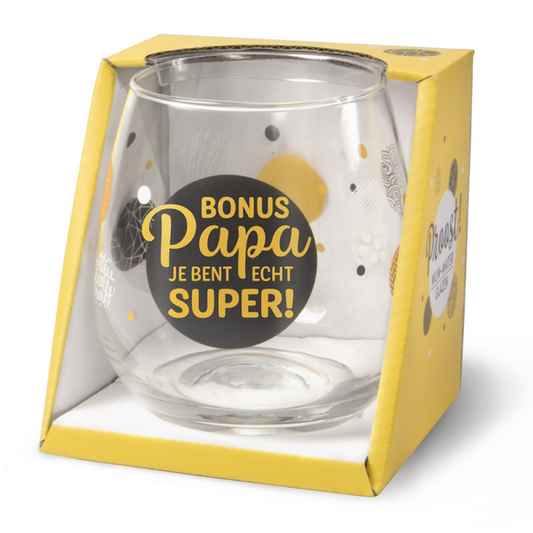 Glas - Bonus papa jij bent echt super!