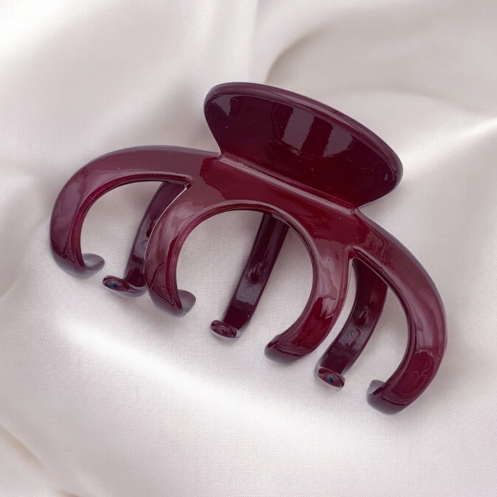 Haarclip met glanzende afwerking