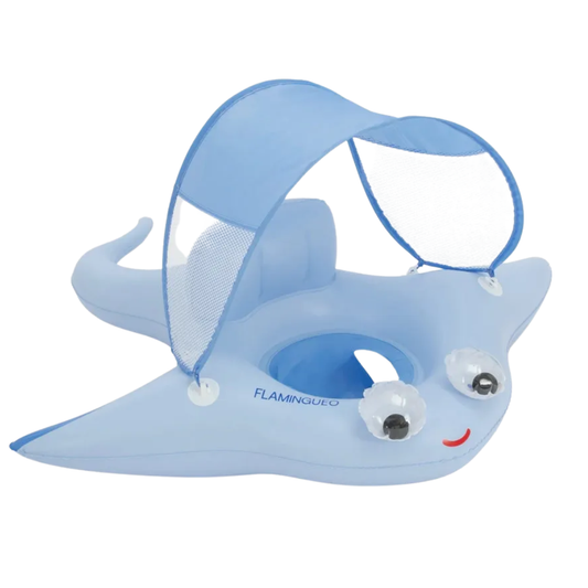 Zwemband voor baby's met zitje en zonkap - Ocean