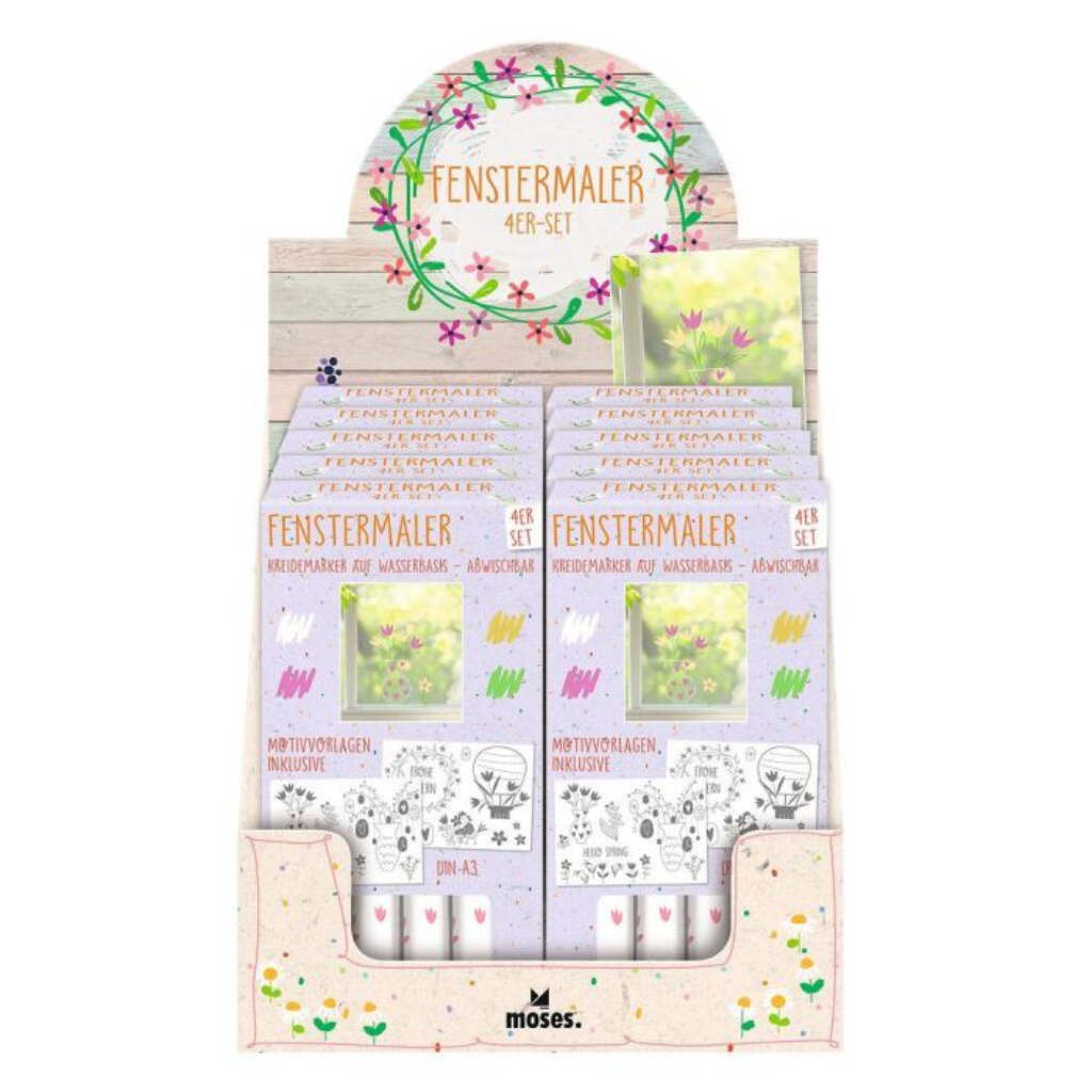 Raamstiften voorjaar - Set van 4