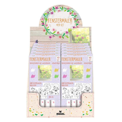 Raamstiften voorjaar - Set van 4
