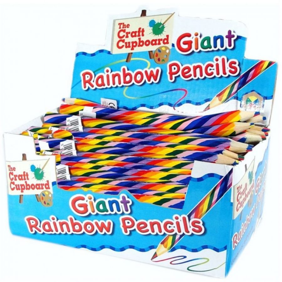 Regenboog potloden (6 stuks)
