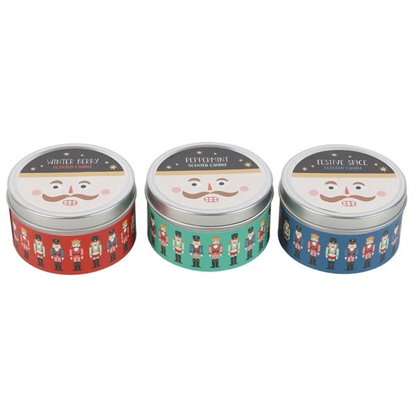 Notenkraker kaars in blik