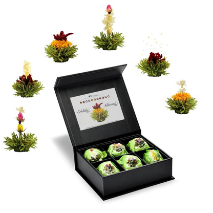 Magnetische geschenkdoos - Groene thee (bloemen)